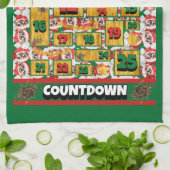 日本のChin Countdown Christmas Adventment Calendar キッチンタオル (折り畳み)