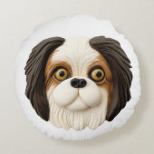 日本のChin Dog 3D インスパイア ラウンドクッション (裏面)