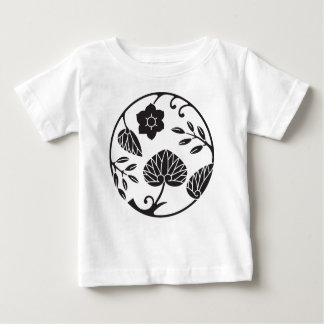 日本のCrest 0048 – 花と葉 ベビーTシャツ
