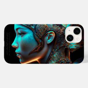 日本のElectro Cyberpunkプロファイルポートレート Case-Mate iPhone 14ケース