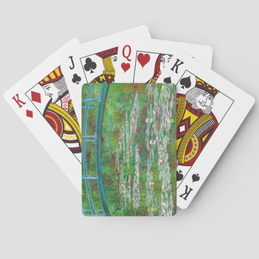 日本のFootbridge, 1899 by Claude Monet トランプ (裏面)