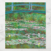 日本のFootbridge, 1899 by Claude Monet ワインラベル (シングルラベル)