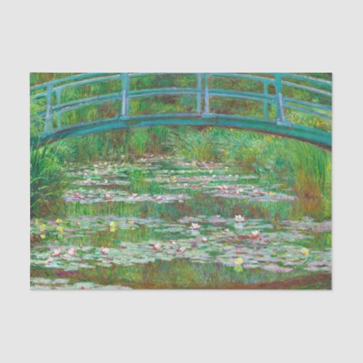 日本のFootbridge, 1899 by Claude Monet 薄葉紙 (正面)