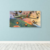 日本のG4Mベティ走爆弾 キャンバスプリント (インサイチュ (ウッドフロア))