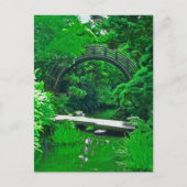 日本のGarden Bridges写真の絵を描はがき ポストカード (正面)