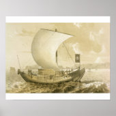 日本のJunk, pub. by Sarony & Co., c.1856 (lithoo) ポスター (正面)