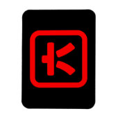 日本のNumber 6 六 【Roku】漢字 マグネット (縦)
