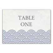 日本のSeigha Stylized Wavesテーブル番号 テーブルナンバー (裏面)