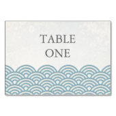 日本のSeigha Stylized Wavesテーブル番号 テーブルナンバー (裏面)