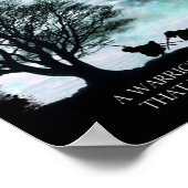 日本のSpirit Poster（青） ポスター (角)