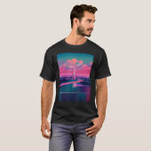 日本のVaporwaveアジインスパイアアネオン80u20 Tシャツ (正面フル)