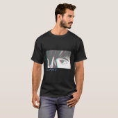 日本のVaporwave Anime Eyes Eutitic Glitch Har Tシャツ (正面フル)
