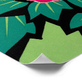 日本へ飛ぶヴィンテージ旅行ポスター復元 ポスター (角)