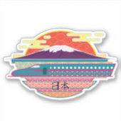 日本を探索する シール (正面)