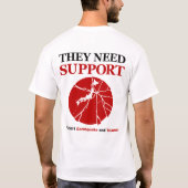 日本を救って下さい Tシャツ (裏面)