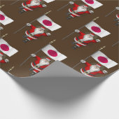 日本を象徴するサンタクロース ラッピングペーパー (角)