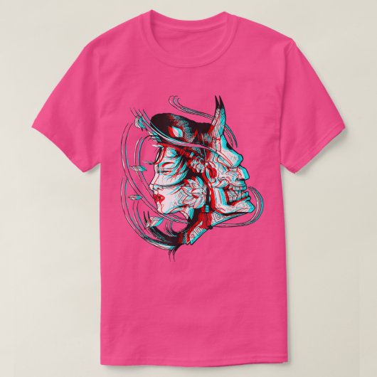日本アニメマスクキツネ侍オーニVAPWAVE (2) Tシャツ (デザイン正面)