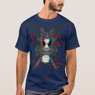 日本アニメロボット技術侍がきらめく鬼  Tシャツ
