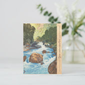 日本アルプス黒部川吉田美術の風景 ポストカード (スタンド正面)