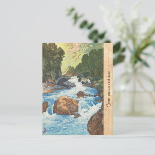 日本アルプス黒部川吉田美術の風景 ポストカード (スタンド正面)