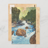 日本アルプス黒部川吉田美術の風景 ポストカード (正面/裏面)