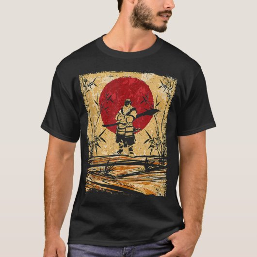日本オニファイター日本のレトロ Tシャツ (正面)