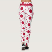 日本カスタム文字走自分のレースフラグ レギンス (裏面)