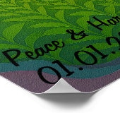 日本カスタム旅行風景富士山 ポスター (角)