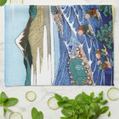 日本カッコいいの北斎富士の風景 キッチンタオル (折り畳み)