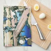 日本カッコいいの北斎富士の風景 キッチンタオル (四つ折り)