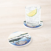 日本カッコいいの北斎富士の風景 コースター (側面)