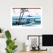 日本カッコいいの北斎富士の風景 ポスター (ホームオフィス)