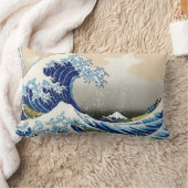 日本カッコいいの北斎富士の風景 ランバークッション (ブランケット)