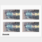 日本カッコいいクラシック多田フォレ絵画スト 長方形シール (シート)