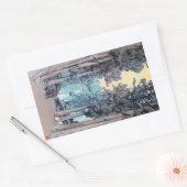 日本カッコいいクラシック多田フォレ絵画スト 長方形シール (封筒)