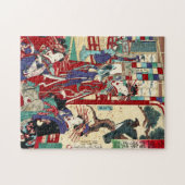 日本カッコいいヴィンテージ浮世トリオ芸者絵巻 ジグソーパズル (横)