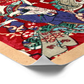 日本カッコいいヴィンテージ浮世トリオ芸者絵巻 ポスター (角)