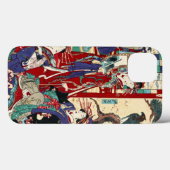 日本カッコいいヴィンテージ浮世トリオ芸者絵巻 Case-Mate iPhoneケース (裏面 (横))