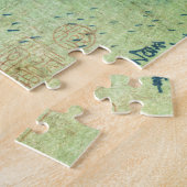 日本カッコいいヴィンテージ浮世絵北斎の滝 ジグソーパズル (側面)