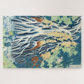 日本カッコいいヴィンテージ浮世絵北斎の滝 ジグソーパズル (横)