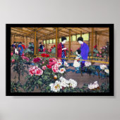 日本カッコいい東洋花園の人々の場面 ポスター (正面)