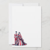 日本カップル結婚式招待状 招待状 (裏面)