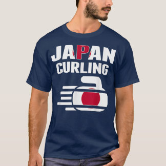 日本カーリングのロックスポーツファン日本のの冬の風土 Tシャツ