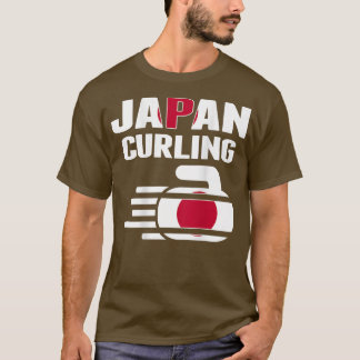 日本カーリングチームのファン日本のジャージー冬SPO Tシャツ