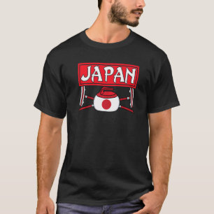 日本カーリングブロムアイス日本のポーツジャパン国旗 Tシャツ