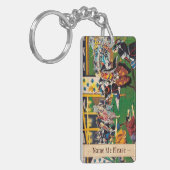 日本クラシックな歴史的絵を描くBushido規模 キーホルダー (正面左)