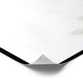 日本クラシックの墨絵の絵画芸術的な竹月 ポスター (角)