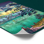 日本クールの上野不忍池土屋興一 ポスター (角)