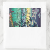 日本クールの上野不忍池土屋興一 長方形シール (バッグ)