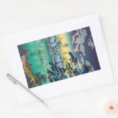 日本クールの上野不忍池土屋興一 長方形シール (封筒)